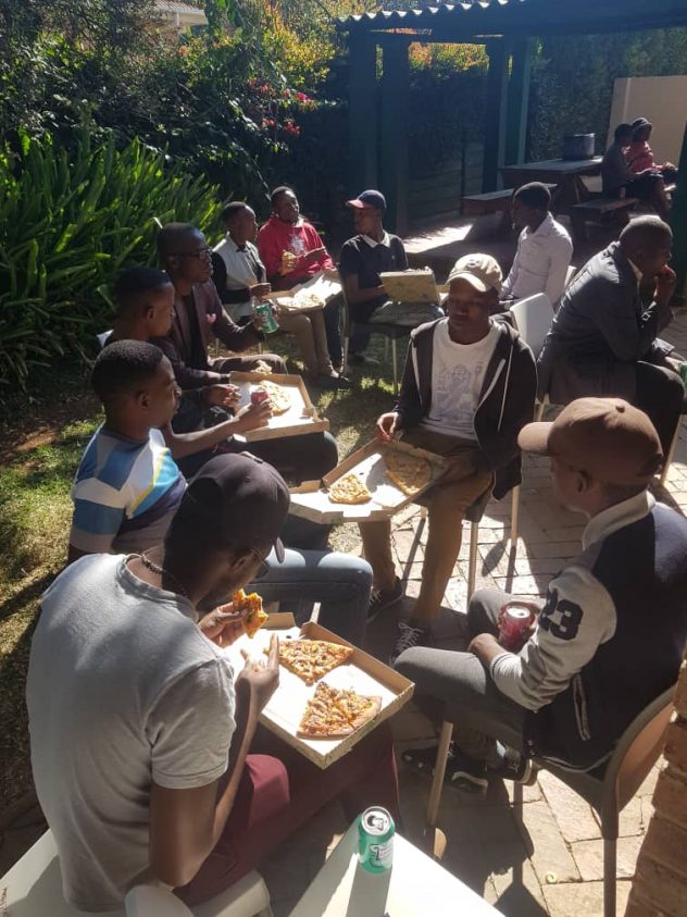 Pizza after Django Indaba