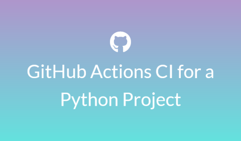 GitHub actions ci for a python project