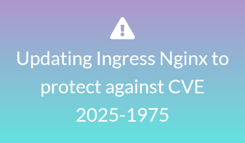 Updating Ingress Nginx to protect against CVE 2025-1975