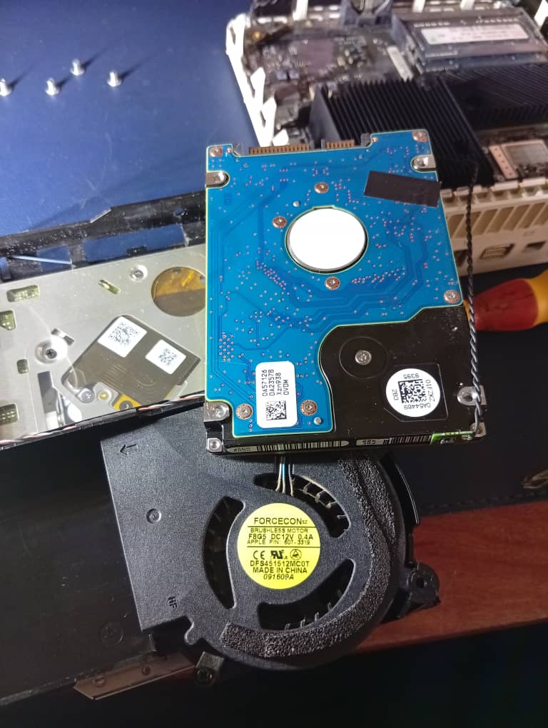Mac Mini Hard drive removed